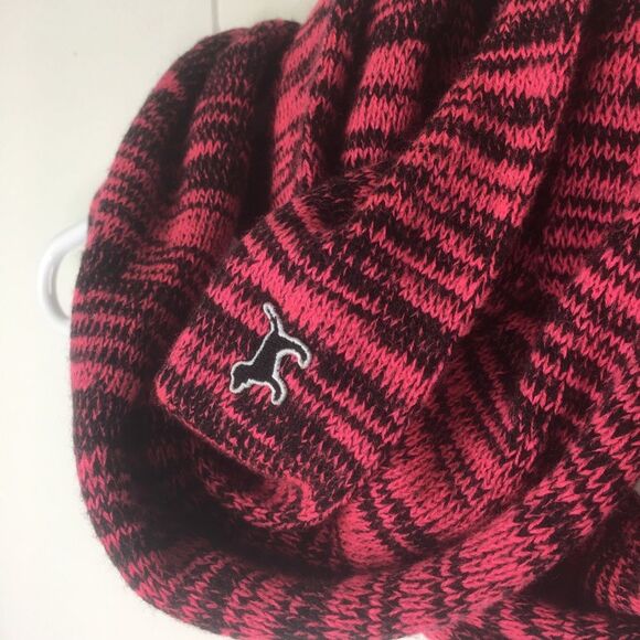 PINK Victoria's Secret Accessories - Victoria Secret PINK Knit Dog Patch Infinity Scarf